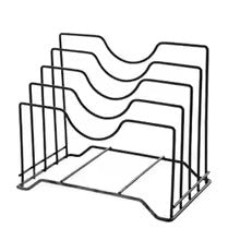 Multi-Functional Kitchen Cutting Board & Pot Lid Organizer Rack