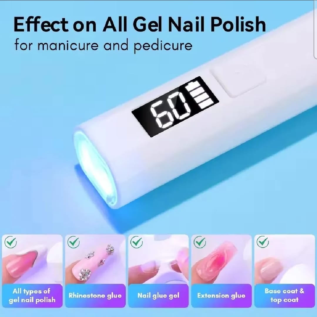 UV Light for Gel Nails – Portable USB Mini Flash Cure Lamp