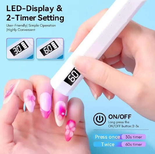 UV Light for Gel Nails – Portable USB Mini Flash Cure Lamp
