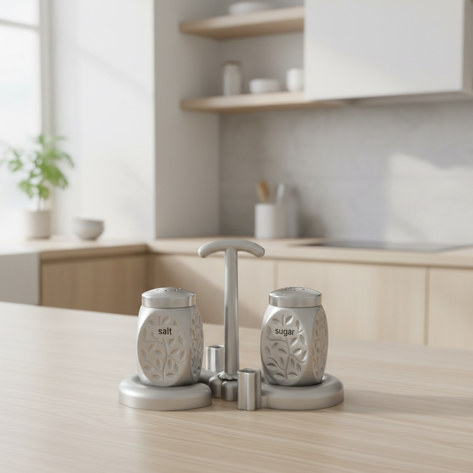 Premium Kitchen Salt & Sugar Pot Set – Storage Containers (Random Color)