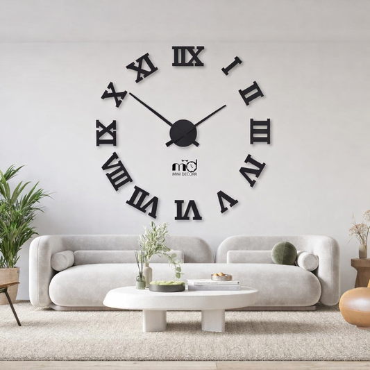Roman Numeral Wall Clock 24x24 Laminated