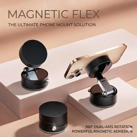 360 Degree Magnetic Phone Holder – Universal Car Mount Black ABS
