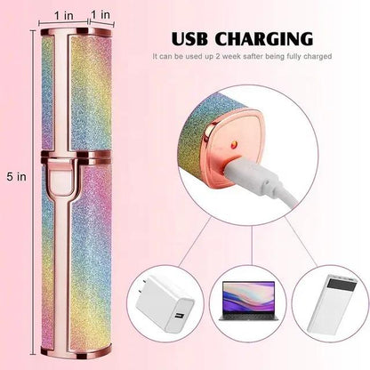 2 in 1 Rechargeable Eyebrow Trimmer Facial Hair Remover