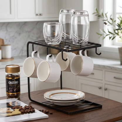 Metal Mug Stand Holder Tree Rack – Space-Saving Organizer